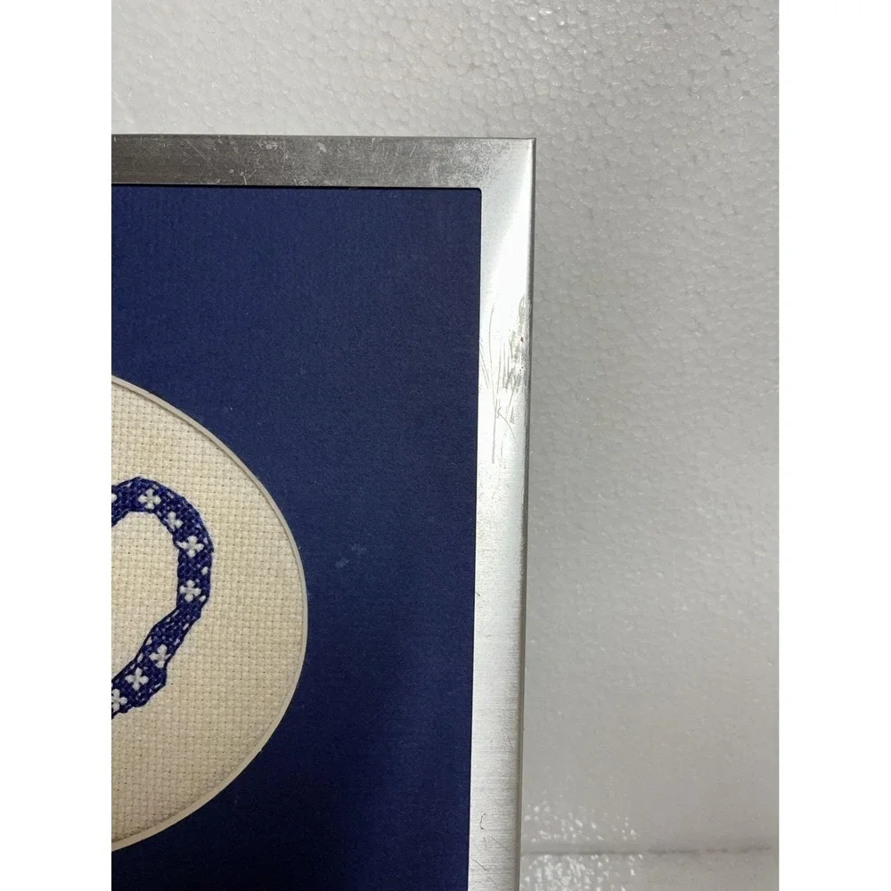 Framed Cross Stitched Teapot‎ Art 8